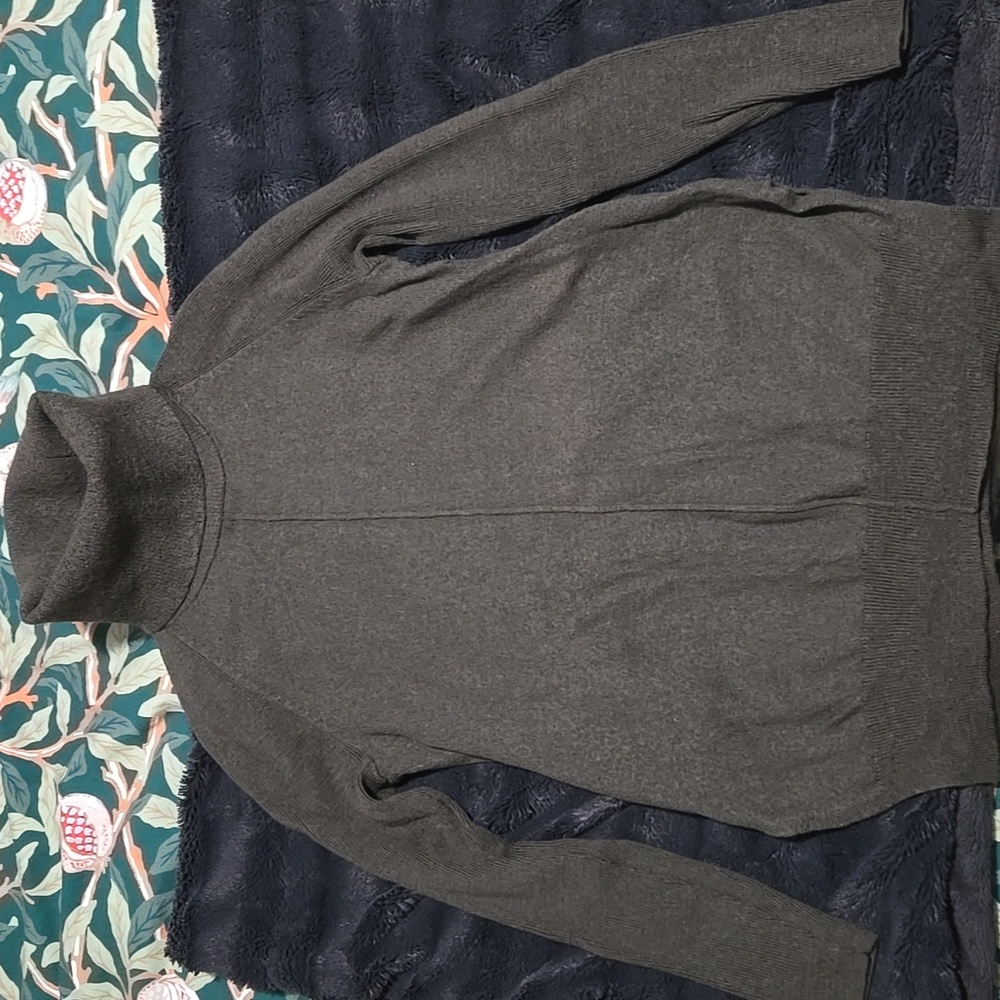 Olive Green Extra Fine Merino Wool Sweater